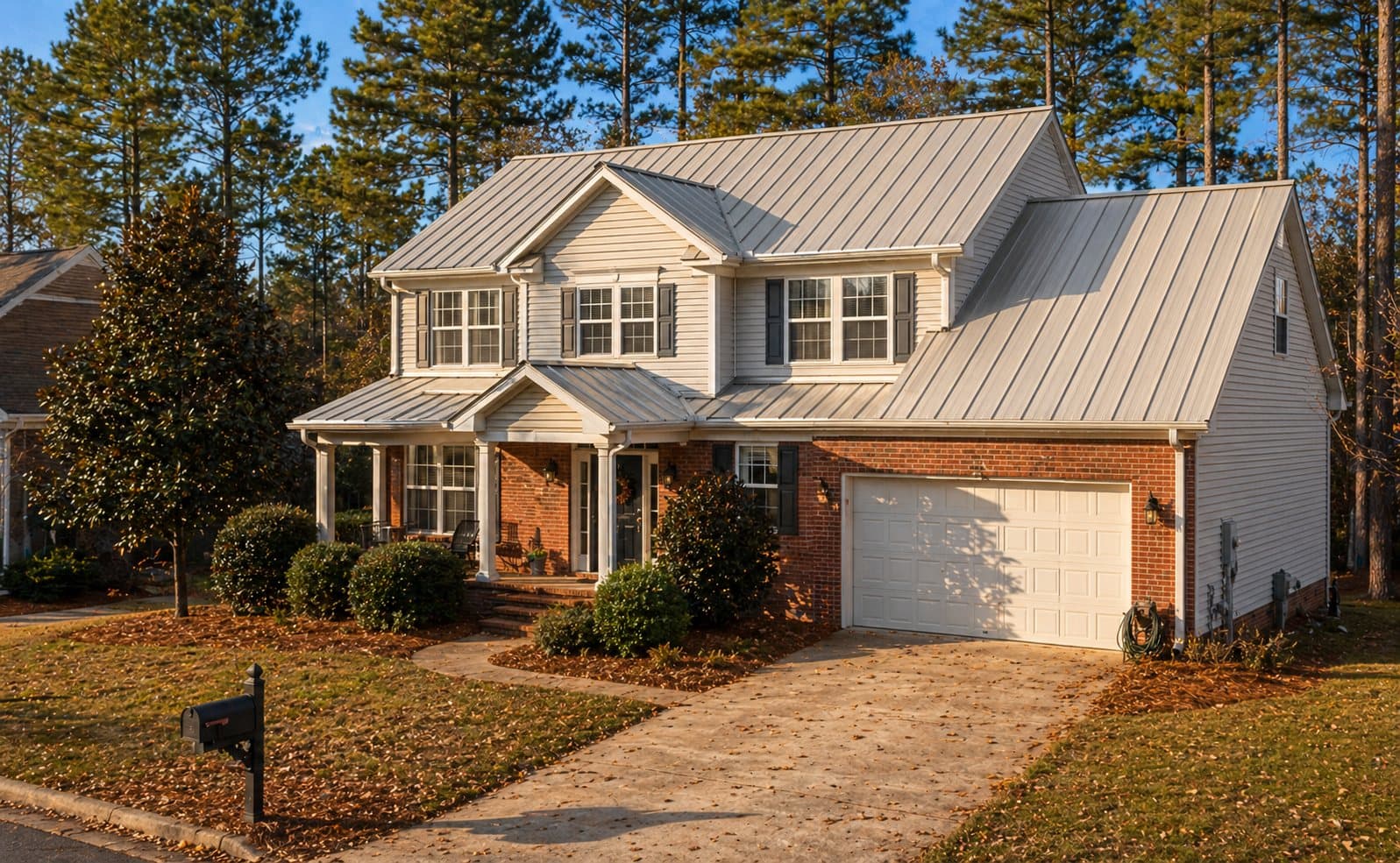 Galvalume metal roof