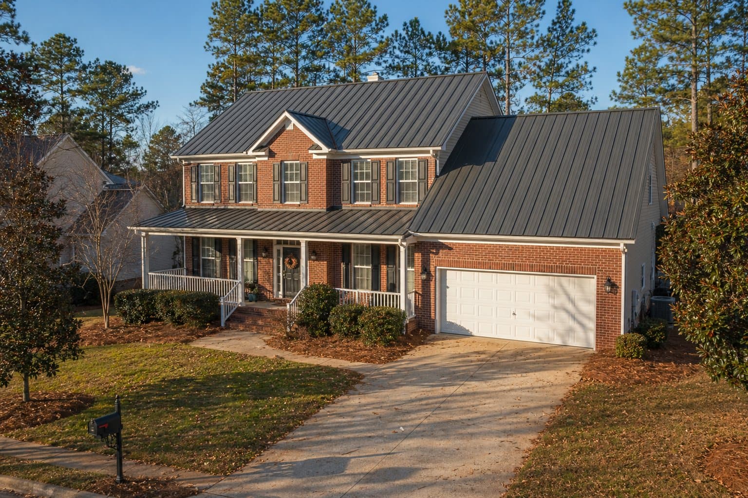 Gun Barrel metal roof